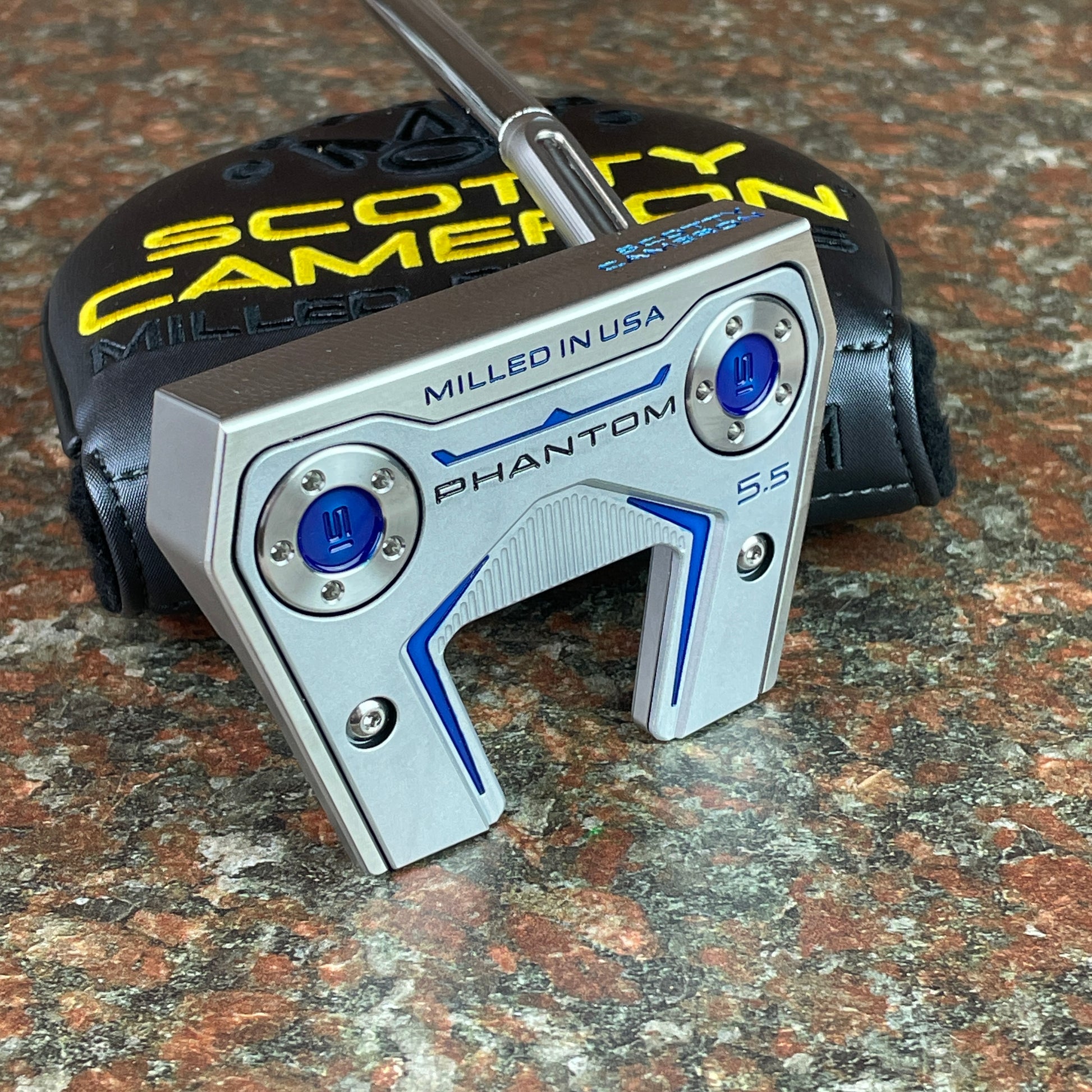 2024 Phantom 5.5 Putter, Silver Sole, Translucent Blue Paint, 34"/360g with Headcover