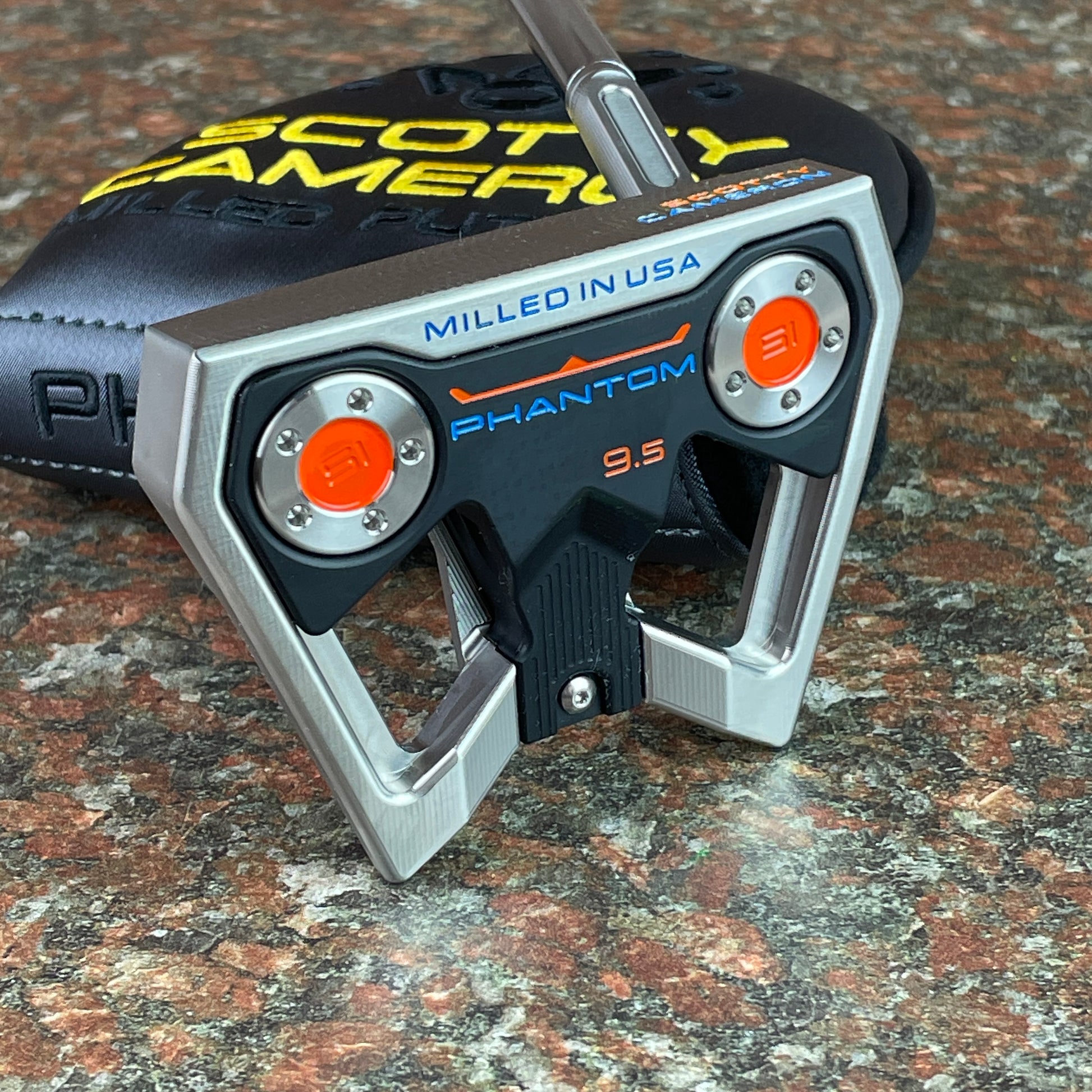 2024 Phantom 9.5 Putter, Orange & Blue Paint, 34"/360g with Headcover