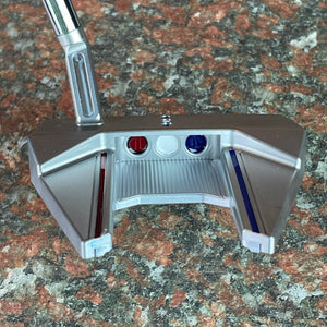 2024 Phantom 7.5 Putter, Silver Sole, Red, White & Blue Paint, 34"/360g with Headcover