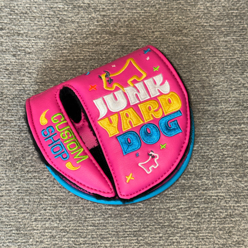 Custom Shop Dancing Junk Yard Dog Pink Mid-Mallet Putter Headcover